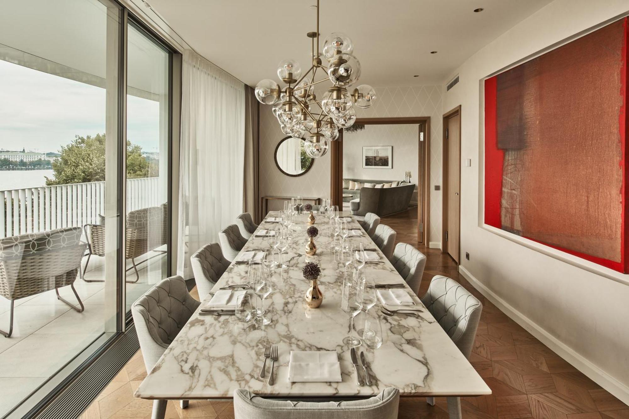 The Fontenay המבורג מראה חיצוני תמונה Dining room